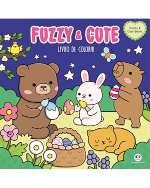 FUZZY AND CUTE - LIVRO DE COLORIR