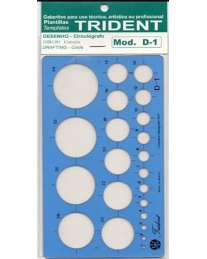 GABARITO TRIDENT CIRCULOGRAFO D-1