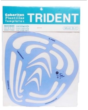 GABARITO TRIDENT RAIO D88 RAIOS
