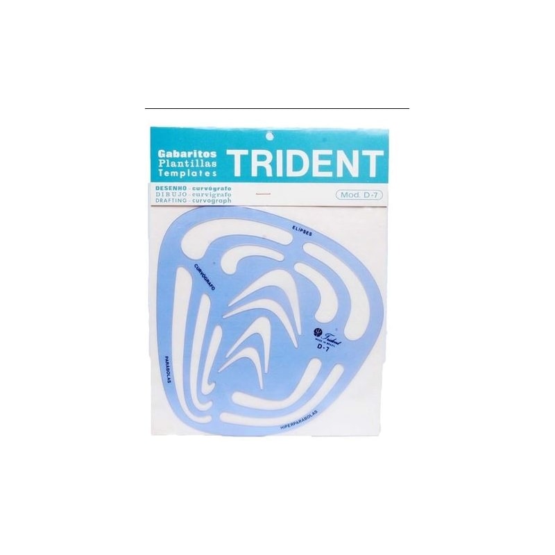 GABARITO TRIDENT RAIO D88 RAIOS