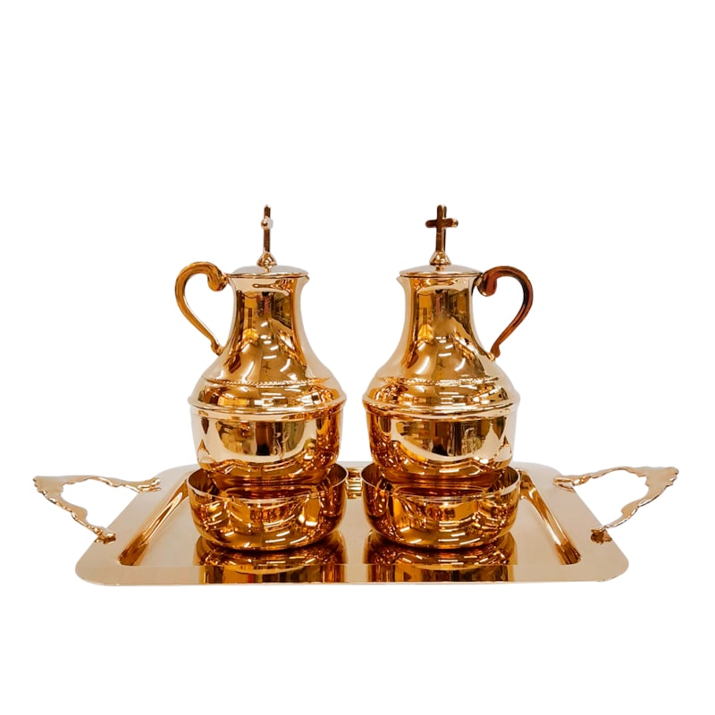 GALHETAS DOURADO 15CM
