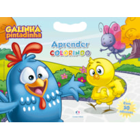 GALINHA PINTADINHA - APRENDER COLORINDO - COM 50 ADESIVOS