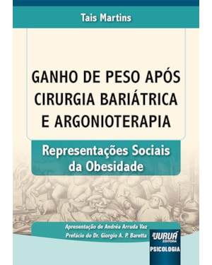 GANHO DE PESO APÓS CIRURGIA BARIÁTRICA E ARGONIOTERAPIA - REPRESENTAÇÕES SOCIAIS DA OBESIDADE
