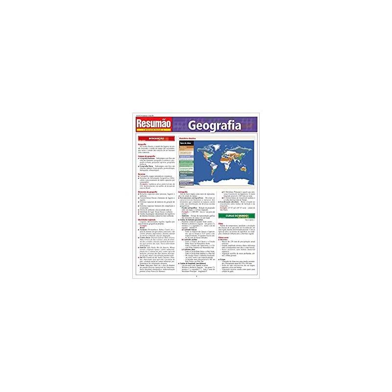 GEOGRAFIA - RESUMAO CIENCIAS HUMANAS 6 - 1ª