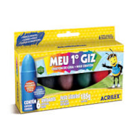 GIZ DE CERA ACRILEX MEU PRIMEIRO GIZ COM 06