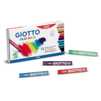 GIZ DE CERA GIOTTO PASTEL COM 12 CORES