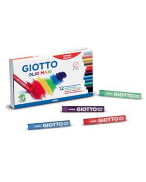 GIZ DE CERA GIOTTO PASTEL COM 12 CORES