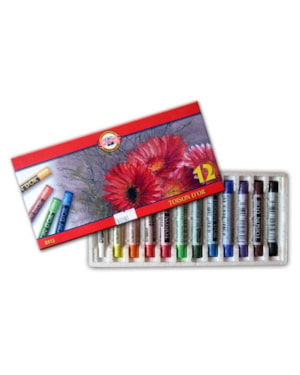 GIZ PASTEL SECO C/ 12 CORES KOH I NOOR
