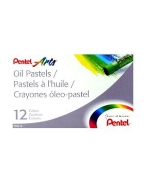 GIZ PENTEL PASTEL OIL COM 12 CORES