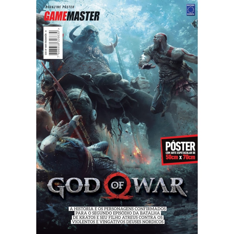 GOD OF WAR RAGNAROK - ARTE B - SUPERPÔSTER GAME MASTER