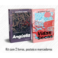 GRACILIANO RAMOS - VIDAS SECAS + ANGÚSTIA: KIT COM 2 LIVROS, POSTAIS E MARCADORES