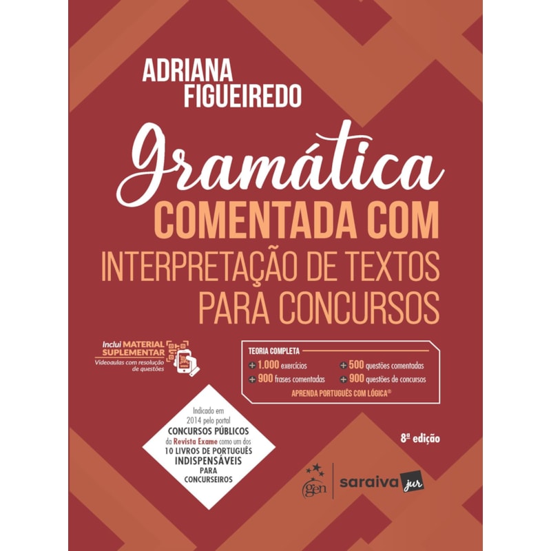GRAMÁTICA COMENTADA COM INTERPRETAÇÃO DE TEXTOS PARA CONCURSOS 8ª EDIÇÃO 2025