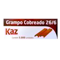 GRAMPO COBREADO 26/6 KAZ C/ 5000 UNIDADES
