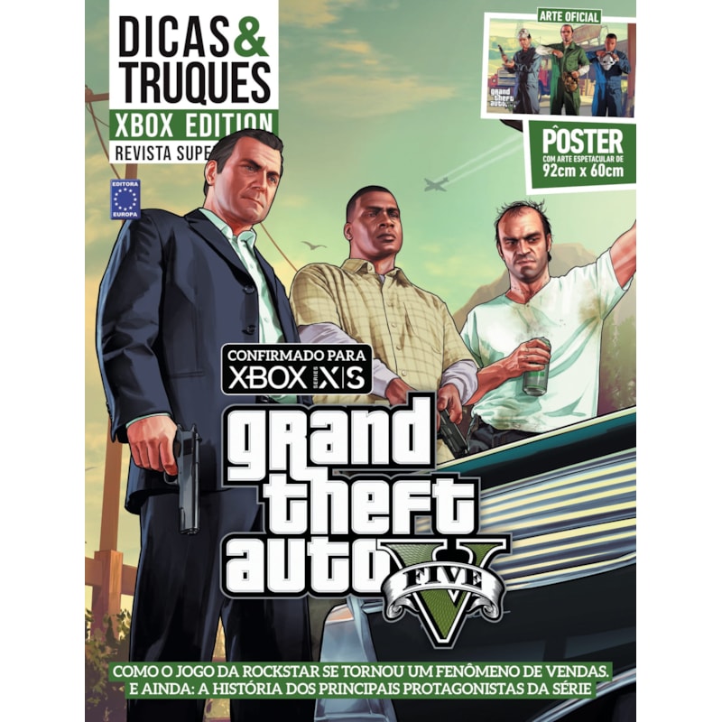 GRAND THEFT AUTO V - SUPERPÔSTER DICAS E TRUQUES XBOX EDITION