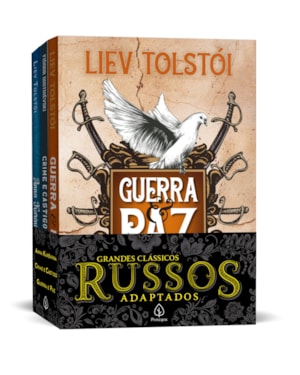 GRANDES CLÁSSICOS RUSSOS ADAPTADOS - KIT COM 3 LIVROS