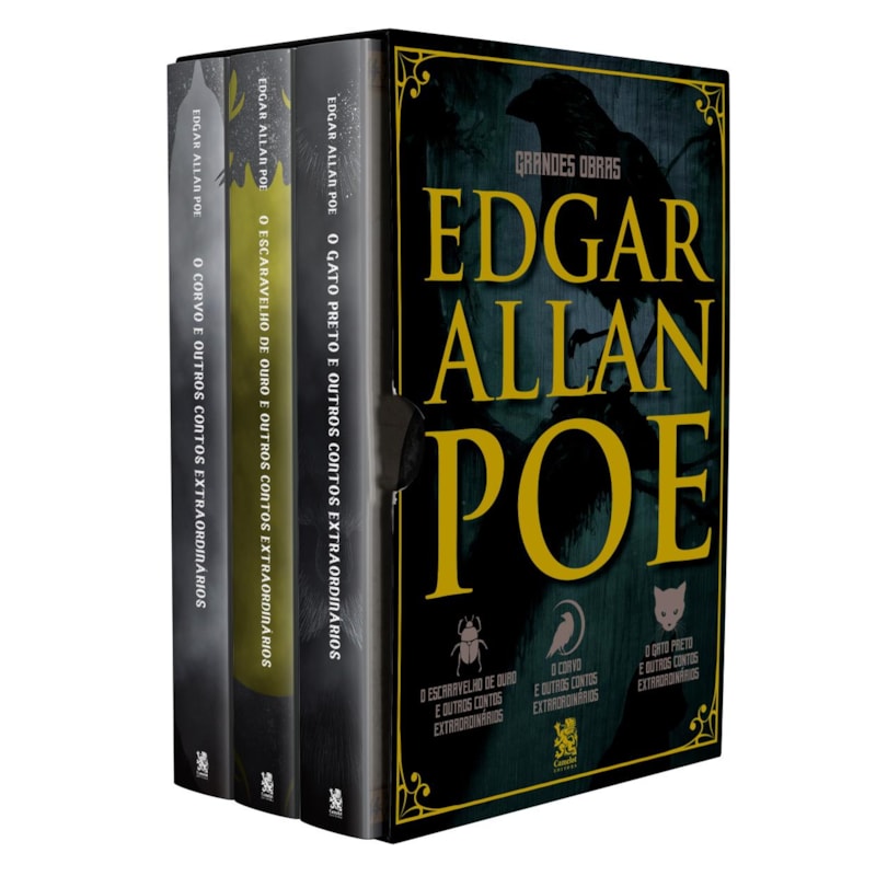 GRANDES OBRAS DE EDGAR ALLAN POE - BOX COM 3 LIVROS