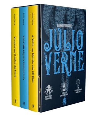 GRANDES OBRAS DE JÚLIO VERNE - BOX COM 3 LIVROS