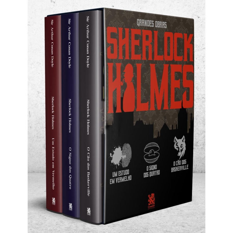 GRANDES OBRAS SHERLOCK HOLMES - BOX COM 3 LIVROS