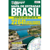 GUIA MAPOGRAF MAPA DE ESTRADAS BRASIL 2023/2024 - ESPIRAL