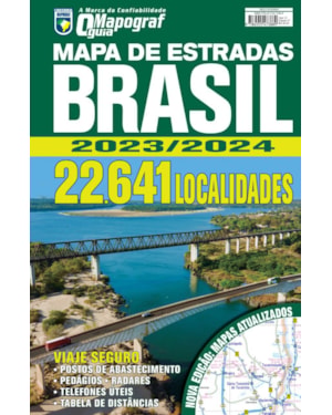 GUIA MAPOGRAF MAPA DE ESTRADAS BRASIL 2023/2024 - ESPIRAL