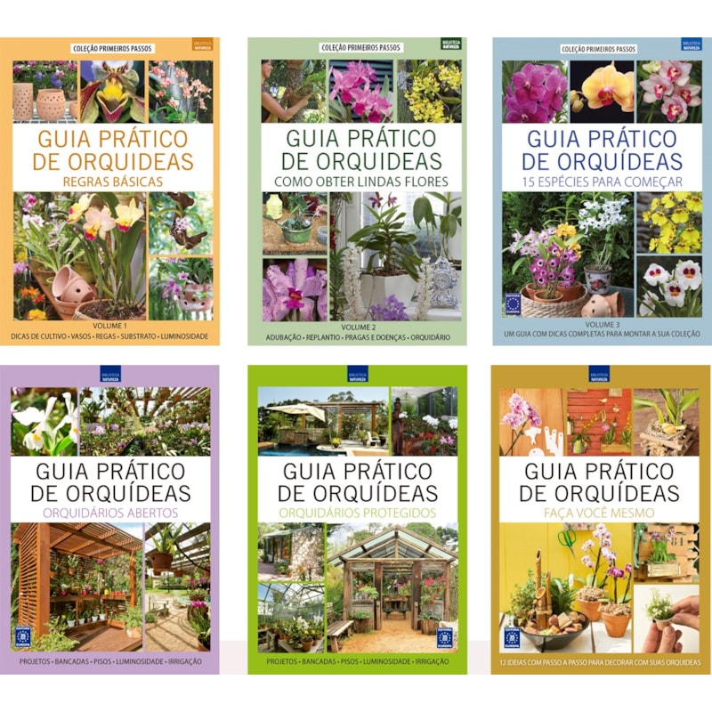 GUIA PRÁTICO DE ORQUÍDEAS - TEMPORADAS 1 E 2 ( VOLUMES 1 A 6)