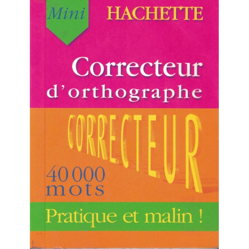 HACHETTE CORRECTEUR D´ORTOGRAPHE