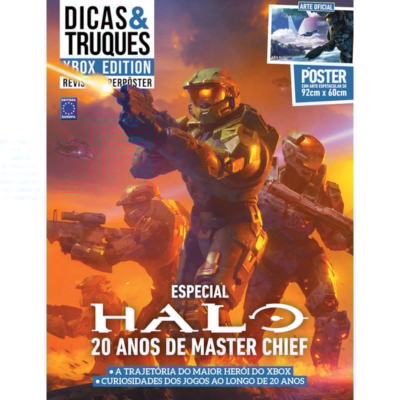 HALO 20 NOS DE MASTER CHIEF - SUPERPÔSTER DICAS E TRUQUES XBOX EDITION
