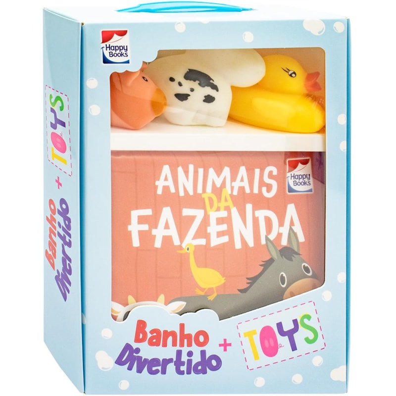 HAPPY BABY BANHO DIVERTIDO + TOYS: ANIMAIS DA FAZENDA