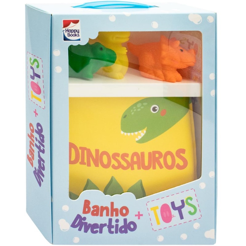 HAPPY BABY BANHO DIVERTIDO + TOYS: DINOSSAUROS