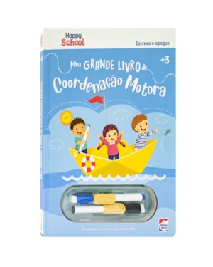 Happy School Escreva e Apague Meu GRANDE Livro de Coordenação Motora