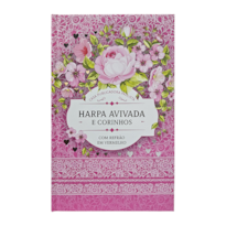 HARPA AVIVADA E CORINHOS LETRA HIPERGRANDE 02 FLORAL PINK