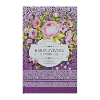 HARPA AVIVADA E CORINHOS LETRA HIPERGRANDE E 01 FLORAL LILÁS