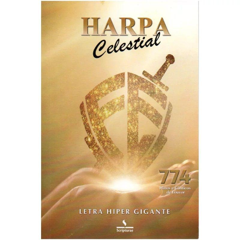HARPA CELESTIAL LETRA GRANDE - CAPA FÉ DOURADA - ESPIRAL