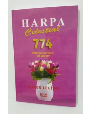 HARPA CELESTIAL LETRA GRANDE - CAPA FÉ PRETA - BROCHURA