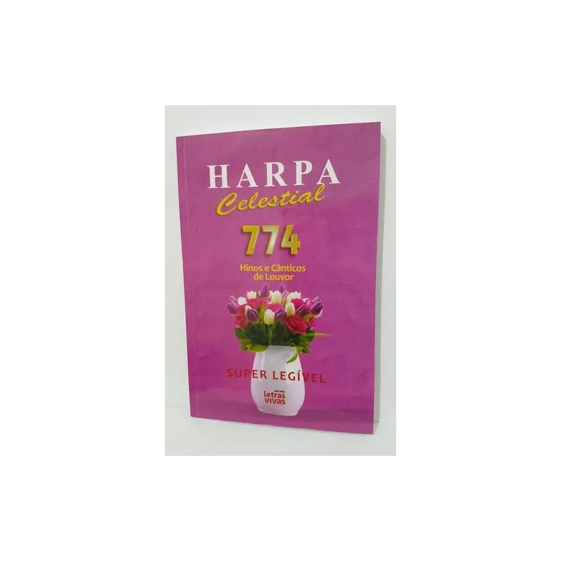 HARPA CELESTIAL LETRA GRANDE - CAPA FÉ PRETA - BROCHURA