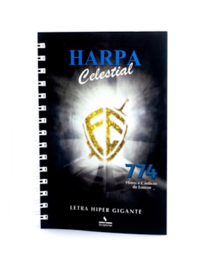 HARPA CELESTIAL LETRA GRANDE - CAPA FÉ PRETA - ESPIRAL