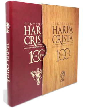 HARPA CRISTÃ CENTENÁRIO GRANDE LUXO VINHO - EDIÇÃO ESPECIAL