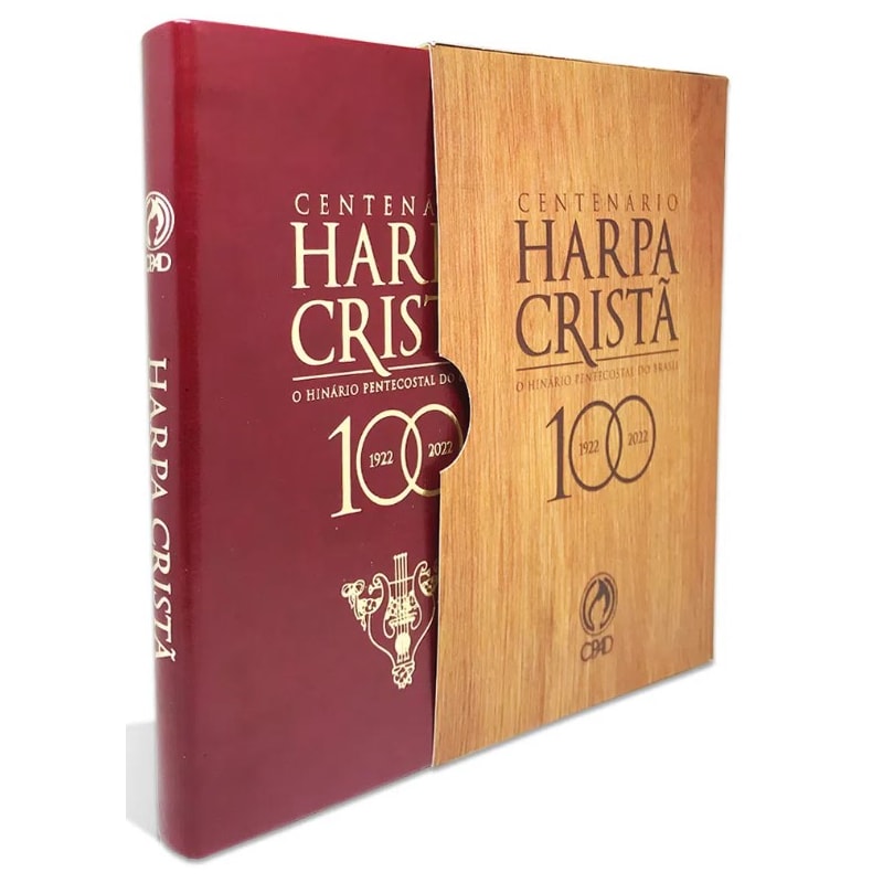 HARPA CRISTÃ CENTENÁRIO GRANDE LUXO VINHO - EDIÇÃO ESPECIAL