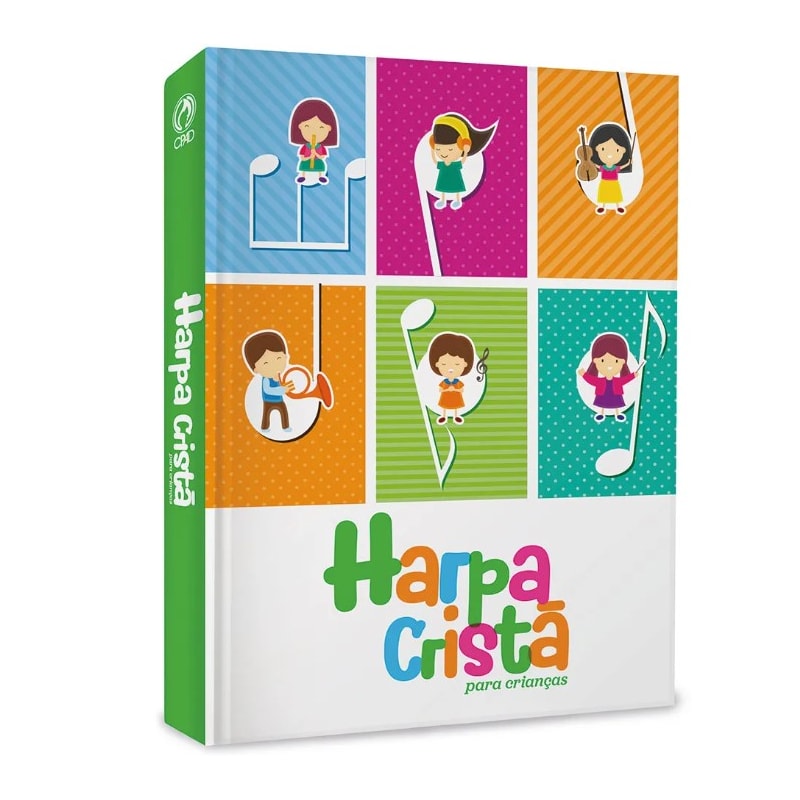 HARPA CRISTÃ POPULAR MÉDIA PARA CRIANÇAS (CAPA NOTAS MUSICAIS)