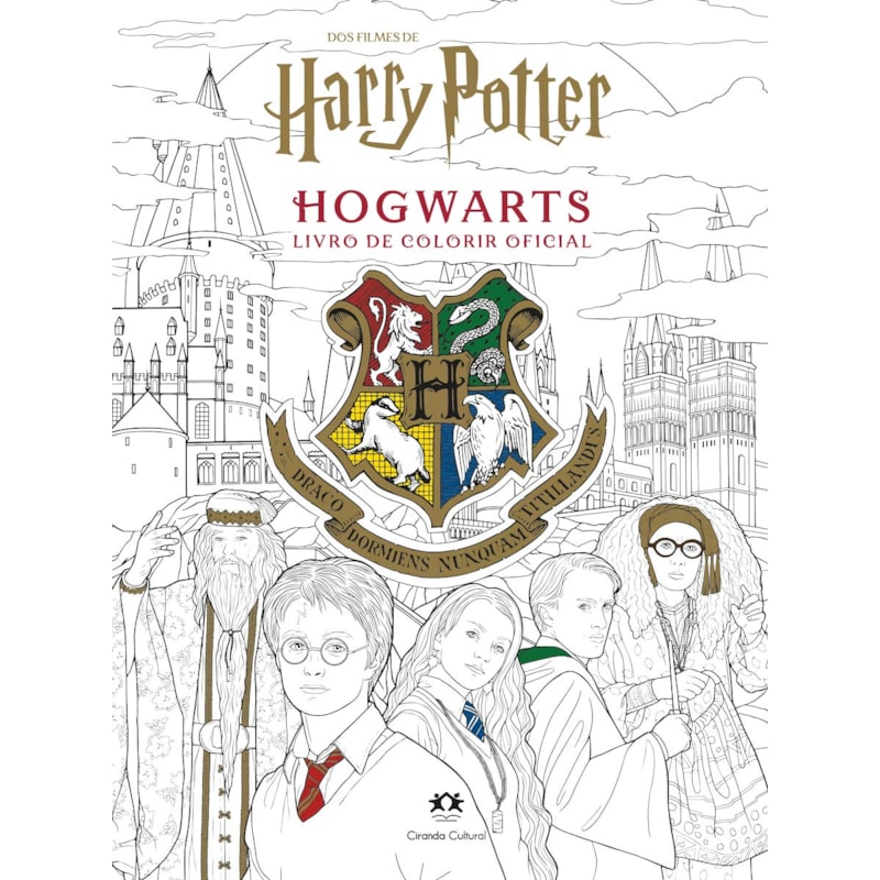 Harry Potter Casas de Hogwart: Livro de Colorir Oficial
