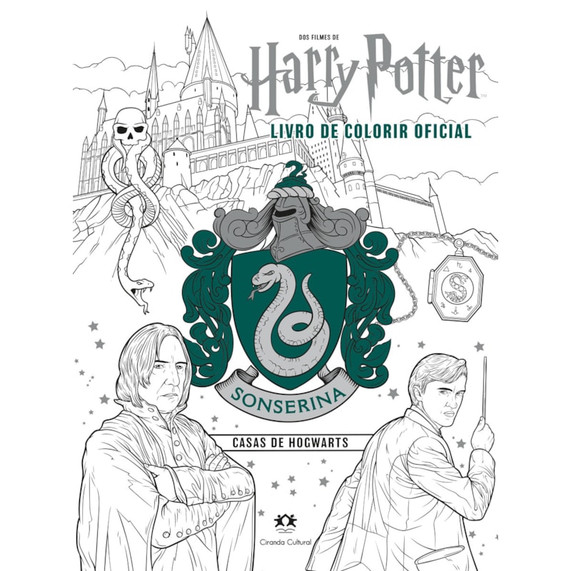 Harry Potter Casas de Hogwarts - Sonserina: Livro de Colorir Oficial