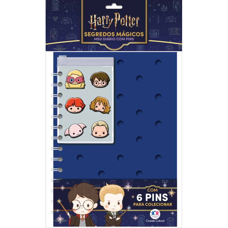 HARRY POTTER - LEIA E COLECIONE - DIÁRIO COM PINS