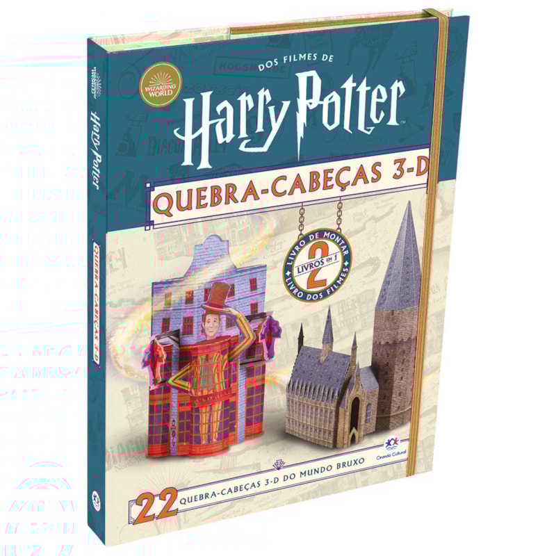 HARRY POTTER - LIVRO COM QUEBRA-CABEÇA 3D