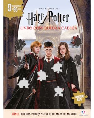 HARRY POTTER - LIVRO COM QUEBRA-CABEÇA