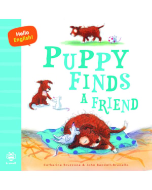 HELLO ENGLISH - PUPPY FINDS A FRIEND: COM QR CODE
