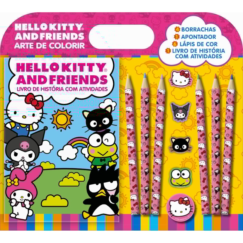 HELLO KITTY AND FRIENDS ARTE DE COLORIR