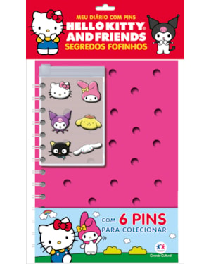HELLO KITTY - LEIA E COLECIONE - DIÁRIO COM PINS