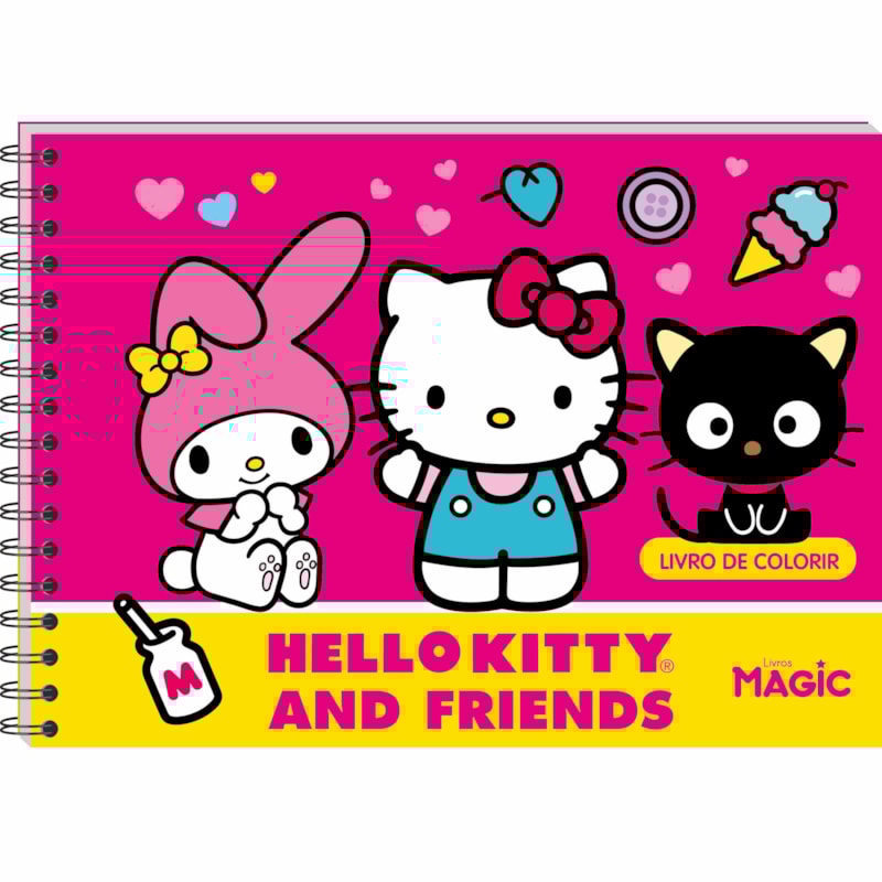 HELLO KITTY - LIVRO DE COLORIR