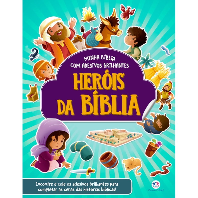 HERÓIS DA BÍBLIA - COM ADESIVOS BRILHANTES