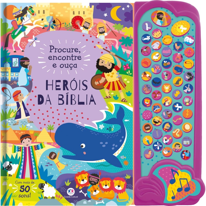 HERÓIS DA BÍBLIA - LIVRO SONORO COM MAIS DE 50 SONS